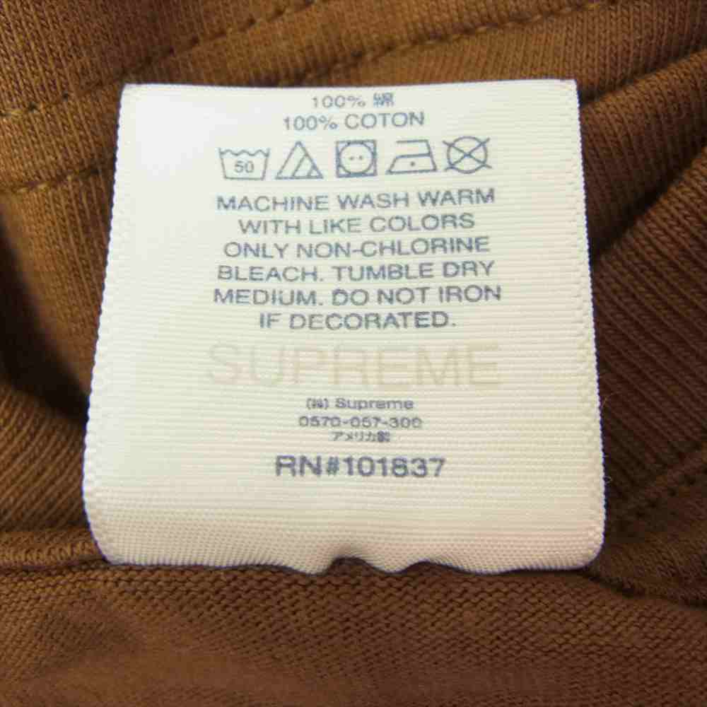 Supreme シュプリーム 21AW Spike Tee スパイク 半袖 Tシャツ ブラウン系 M【新古品】【未使用】【中古】