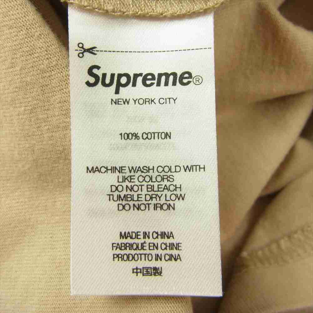 Supreme シュプリーム 21AW New York Yankees Airbrush S/S Top ニューヨークヤンキース エアブラッシュ 半袖 Tシャツ ベージュ系 M【新古品】【未使用】【中古】