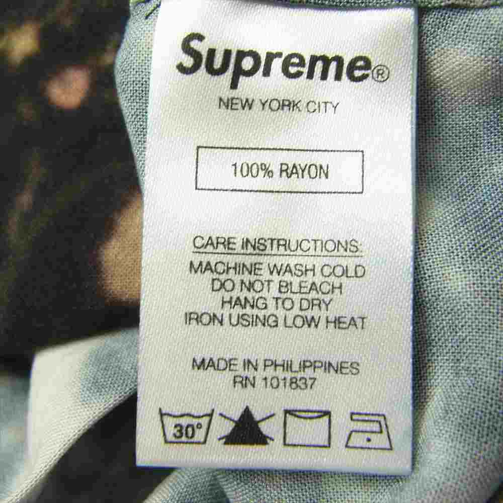 Supreme シュプリーム × HYSTERIC GLAMOUR ヒステリックグラマー Blurred Girls Rayon Shirt ブラード ガールズ レーヨン シャツ ブラック系 S【新古品】【未使用】【中古】