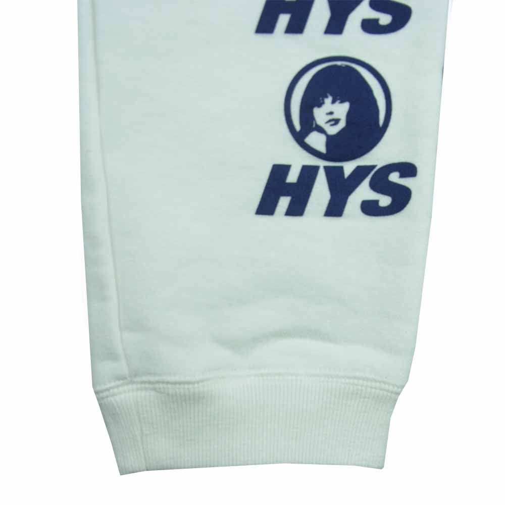 HYSTERIC GLAMOUR ヒステリックグラマー WIND AND SEA ウィンダンシー 02203CP07 WDS SWEAT PANTS スウェット パンツ ホワイト系 S【新古品】【未使用】【中古】