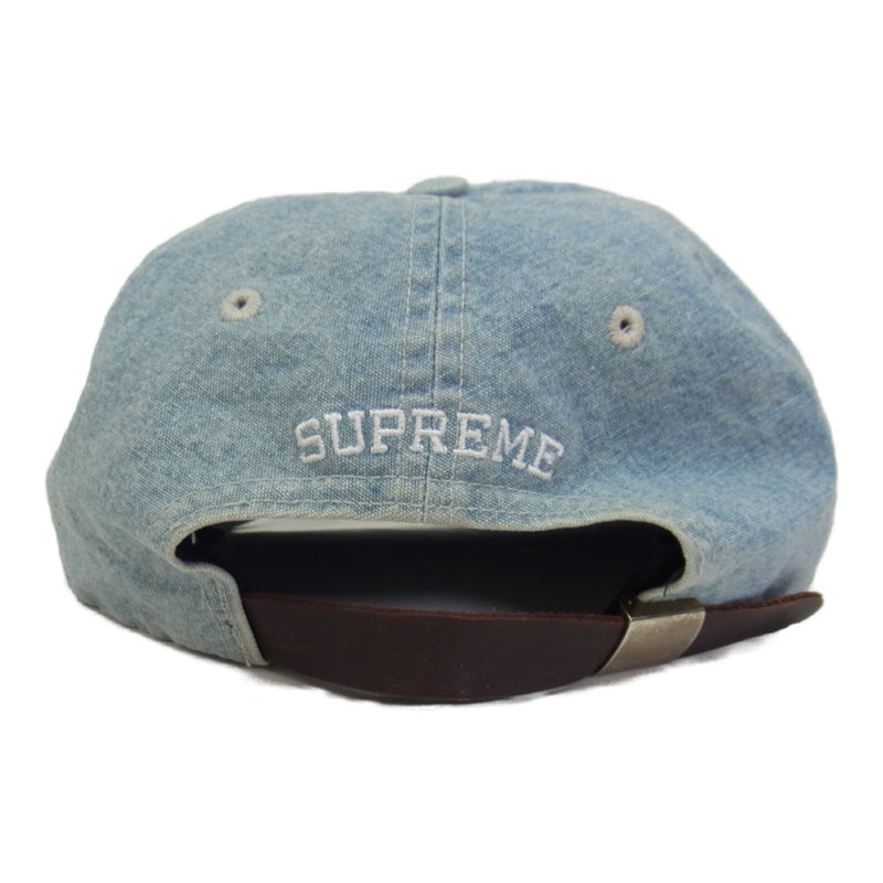 18ss Washed Chambray S Logo 6-Panel blue