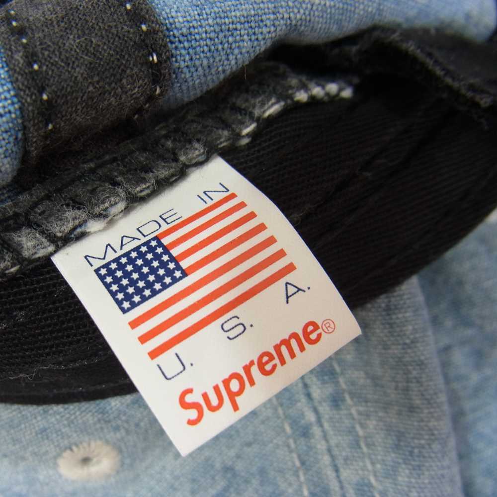 Supreme シュプリーム 18SS Washed Chambray S Logo 6-Panel シャンブレー Sロゴ 6パネル キャップ ライトブルー系【中古】
