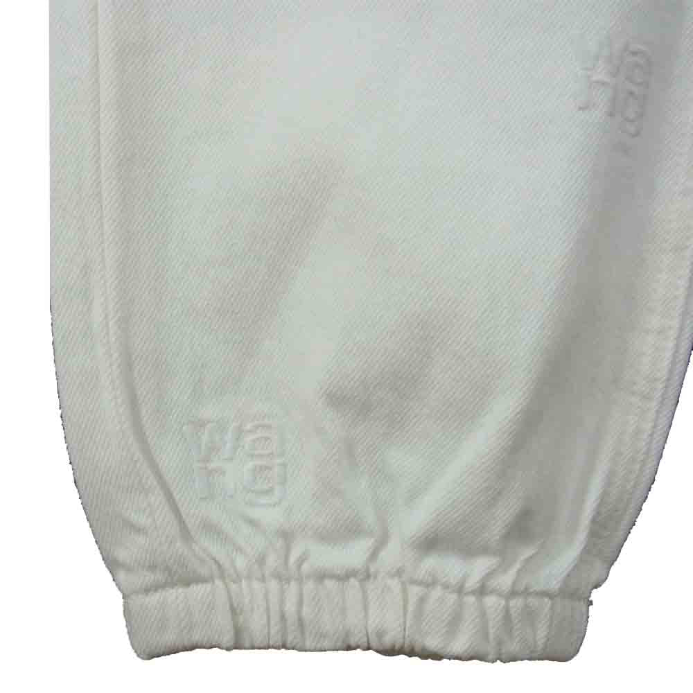 Alexander Wang アレキサンダーワン JOGGER TONAL EMB ロゴ ジョガー トラック パンツ ホワイト系 XS【中古】
