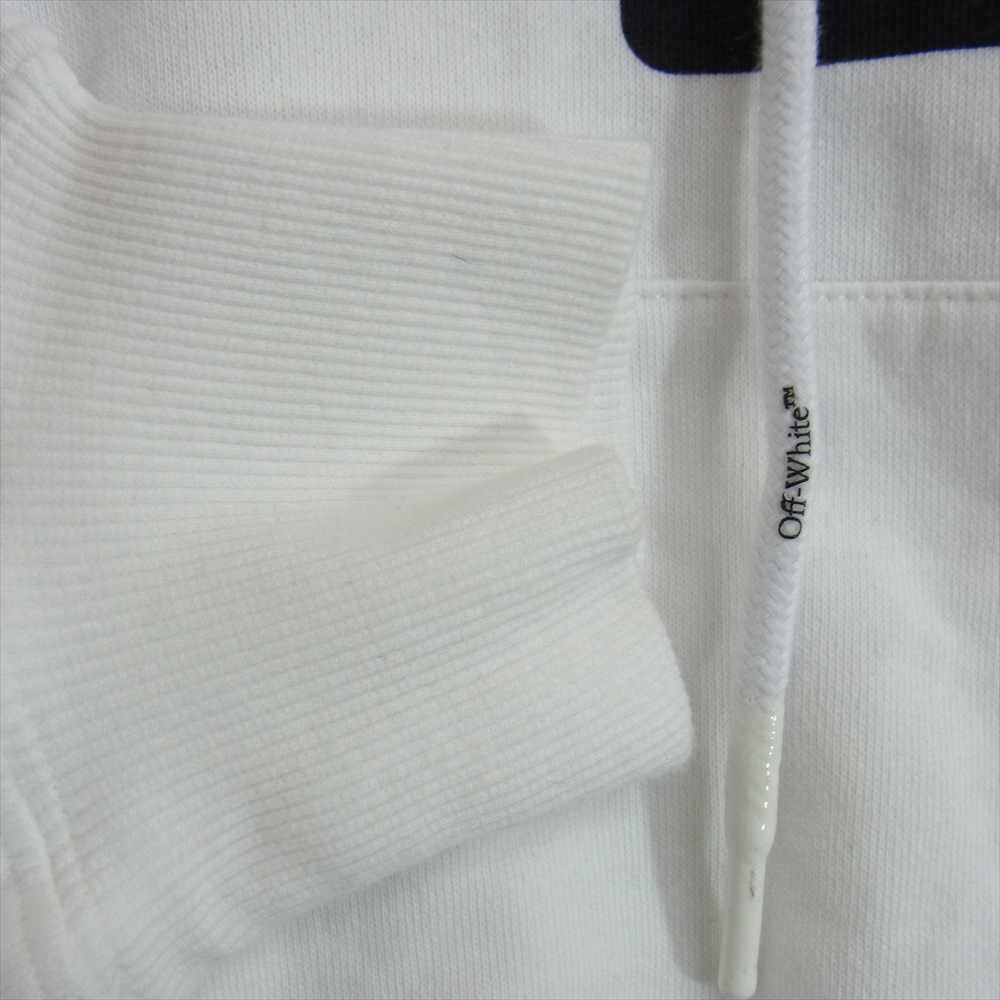 OFF-WHITE オフホワイト OMBB037R21FLE009 WORLD CATERPILLAR OFF LOGO ワールド キャタピラー ロゴ フーディ パーカー ホワイト系 M【極上美品】【中古】