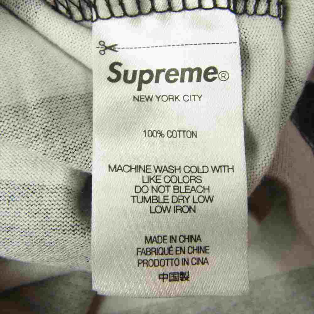 Supreme シュプリーム 22SS Reverse Stripe S/S リバース ストライプ Tシャツ ブラック系 ブラウン系 L【新古品】【未使用】【中古】