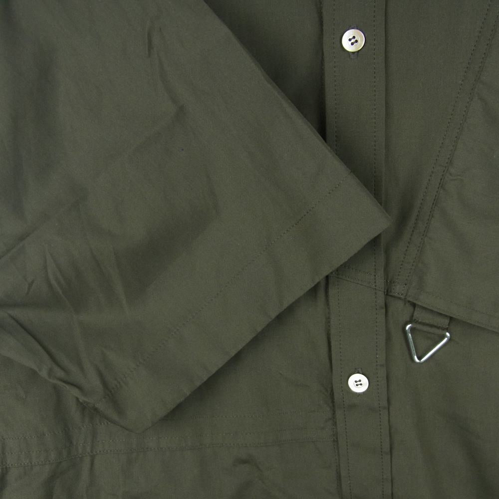タム 22SS 22S0022 T.T S/S SHIRT 半袖 シャツ コットン 日本製 カーキ系 2【中古】