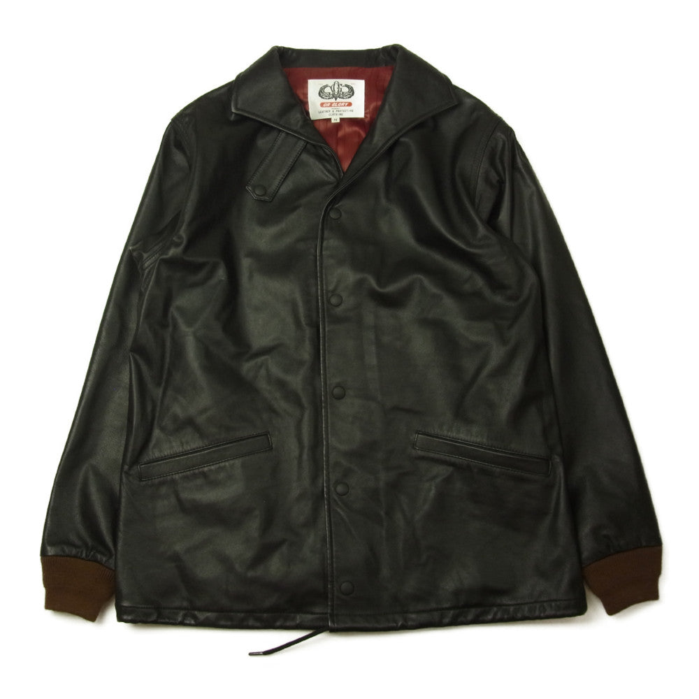 or Glory オアグローリー Leather Coach Jacket レザー コーチ ジャケット ブラック系 M【中古】 or Glory オアグローリー Leather Coach Jacket レザー コーチ