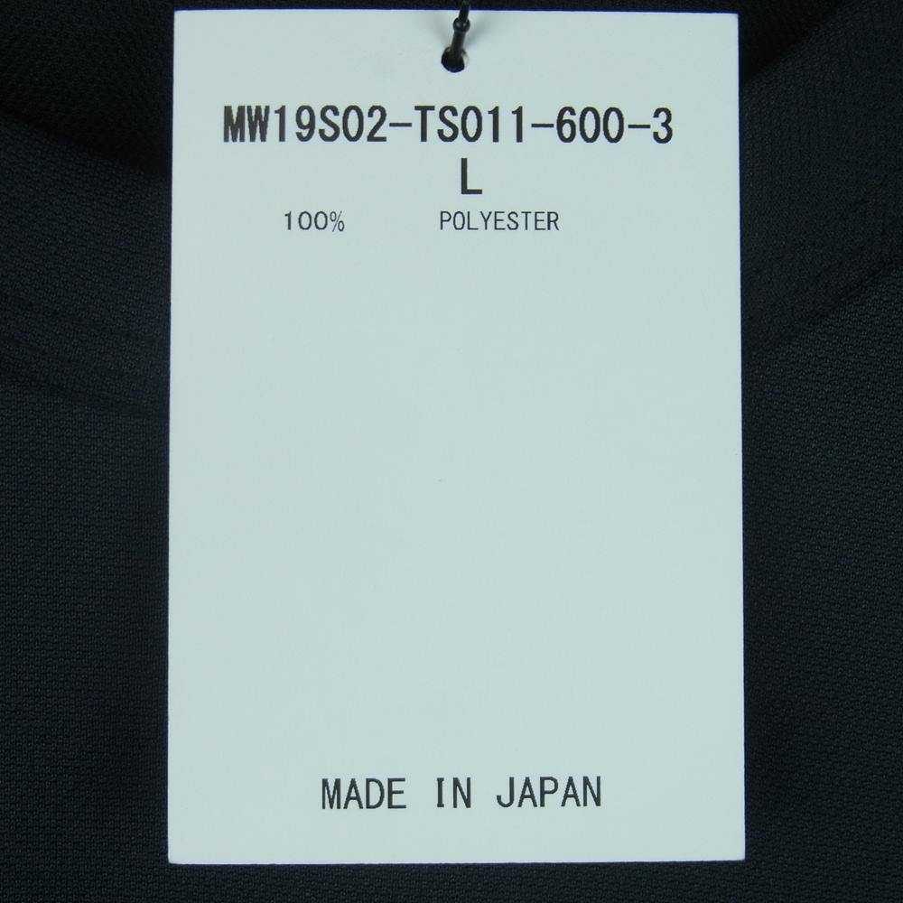 mastermind JAPAN マスターマインドジャパン MW19S02-TS011-600-3 ジップ付き バックスカル LOVE & PEACE プリント 半袖 Tシャツ ブラック系 L【新古品】【未使用】【中古】