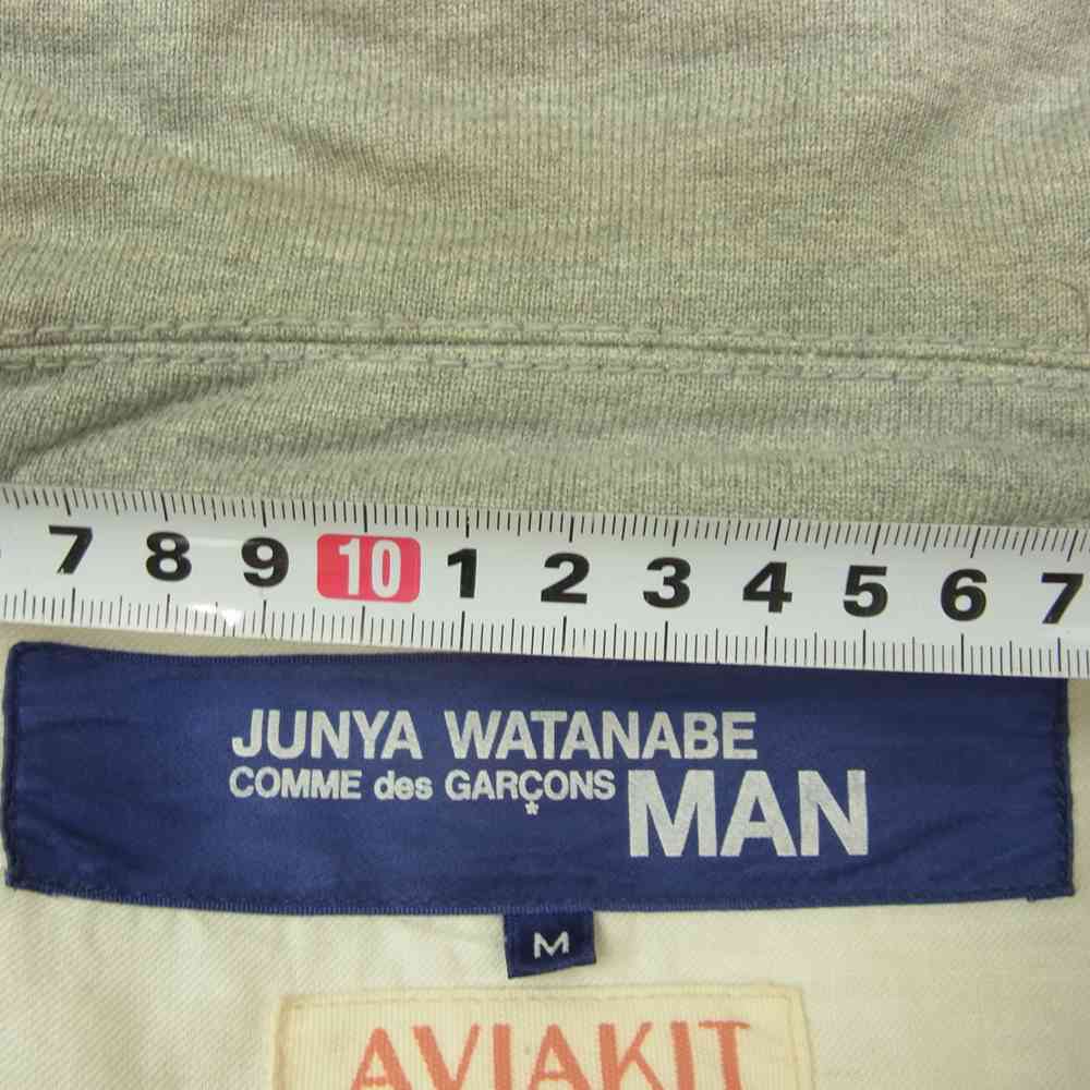 JUNYA WATANABE COMME des GARCONS MAN ジュンヤワタナベコムデギャルソンマン × Lewis Leathers ルイスレザー WI-J017 スウェット ライダース ジャケット グレー系 M【中古】