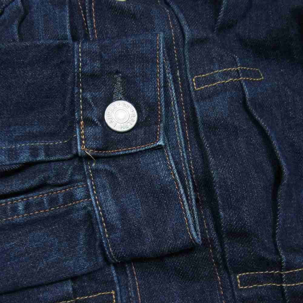 RRL ダブルアールエル 国内正規品 USA製 TYPE 1 1st タイプ 加工 デニム ジャケット インディゴブルー系 XS【中古】