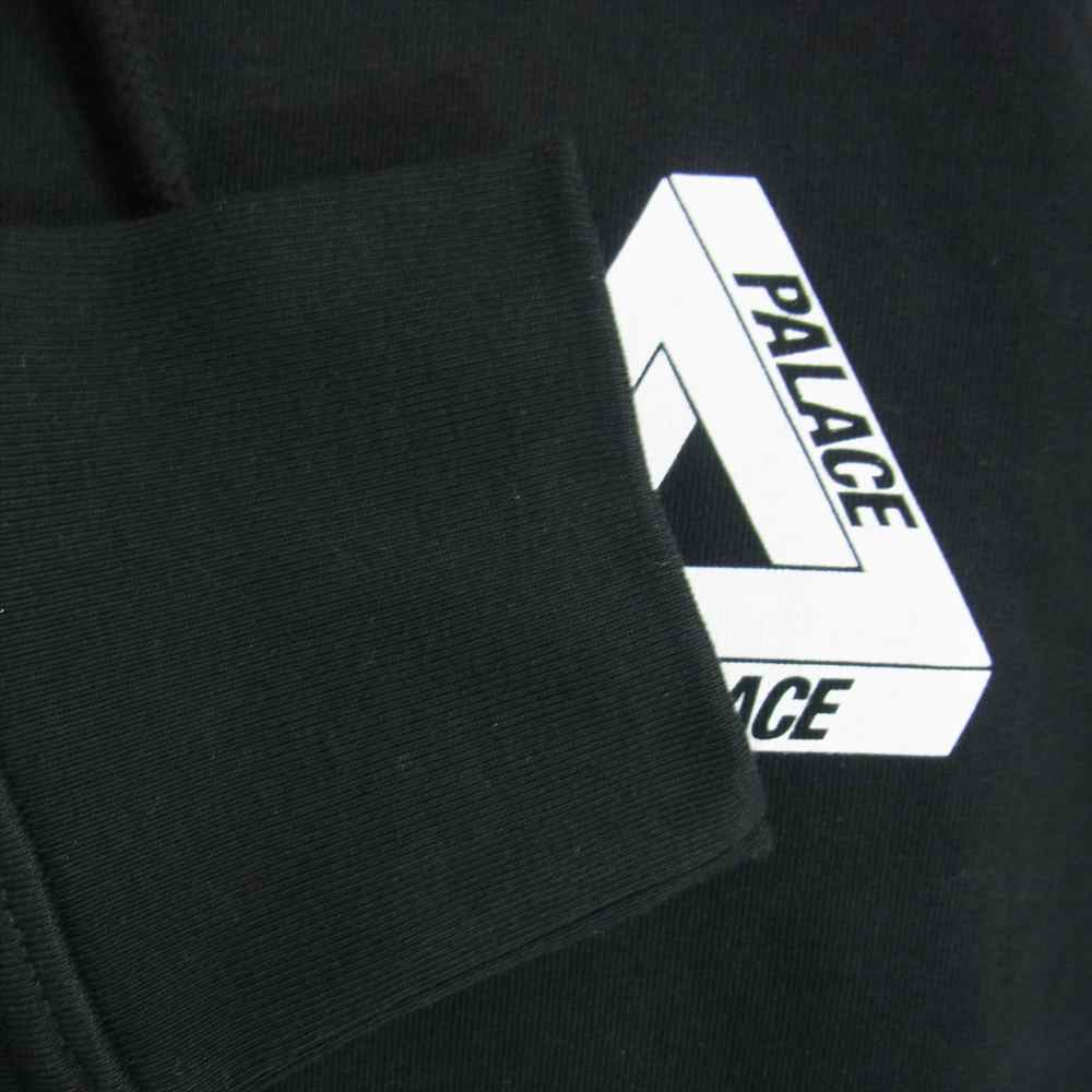 パレス DRURY BRIT HOODIE ロゴ プルオーバー パーカー ブラック系 L【極上美品】【中古】