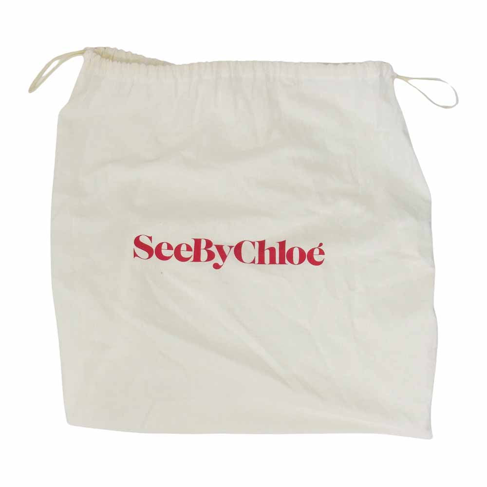 SEE BY CHLOE シーバイクロエ 2WAY チェーン ショルダー ハンド バッグ ブラック系【中古】