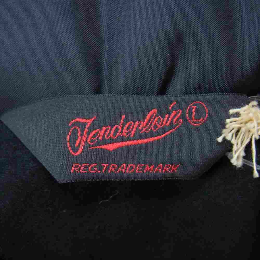 TENDERLOIN テンダーロイン COACH JKT QB グラフィック ロゴ ナイロン コーチジャケット ブラック系 L【極上美品】【中古】