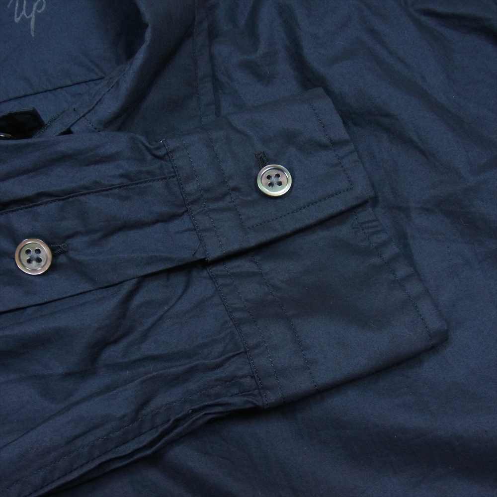 PORTER CLASSIC ポータークラシック ROLL UP MICRO TWILL SHIRT ロールアップ マイクロ ツイル 長袖 シャツ ブラック系 M【中古】