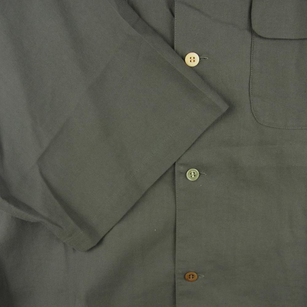UNDERCOVER アンダーカバー UC1A4411-2 OVERSIZED VACATION SHIRT オーバーサイズ オープンカラー バケーション 半袖 シャツ カーキ系 4【中古】
