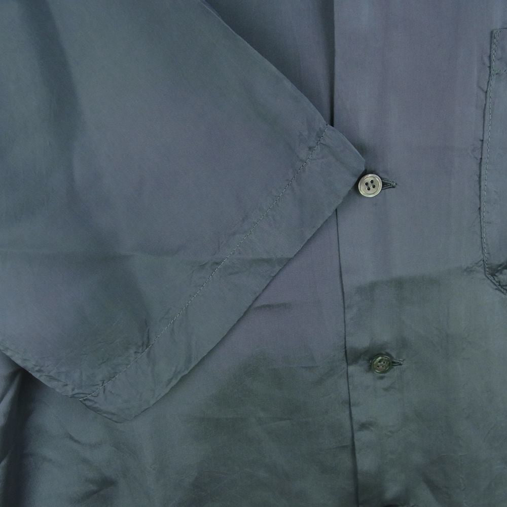 Yohji Yamamoto ヨウジヤマモト YA-B37-256 Y's BANG ON! ワイズバングオン! No.37 キュプラツイル 半袖 シャツ グレー系 2【美品】【中古】