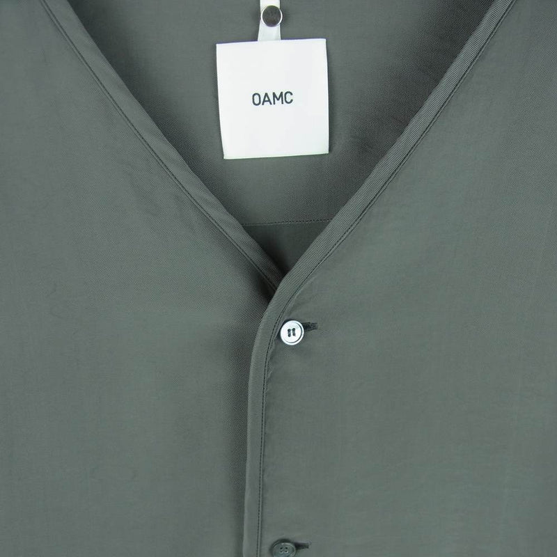 OAMC baseball shirts ノーカラー半袖シャツ