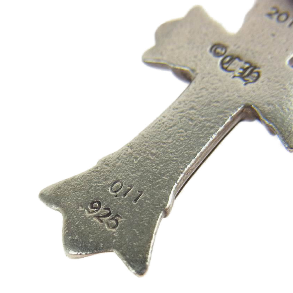 CHROME HEARTS クロムハーツ(原本無) DBL CH CRSP DMND ダブルCH クロス アフター パヴェ ダイヤ ペンダントトップ【中古】
