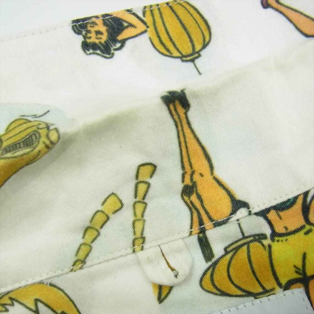 WTAPS ダブルタップス 20SS 201TQDT-SHM04 SLY SS オープンカラー 総柄 半袖 シャツ ホワイト系 X03【中古】