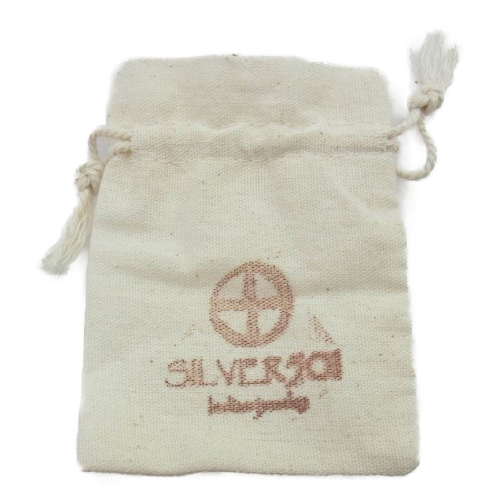 K18ポイント タタキ ネックレス シルバー系【中古】