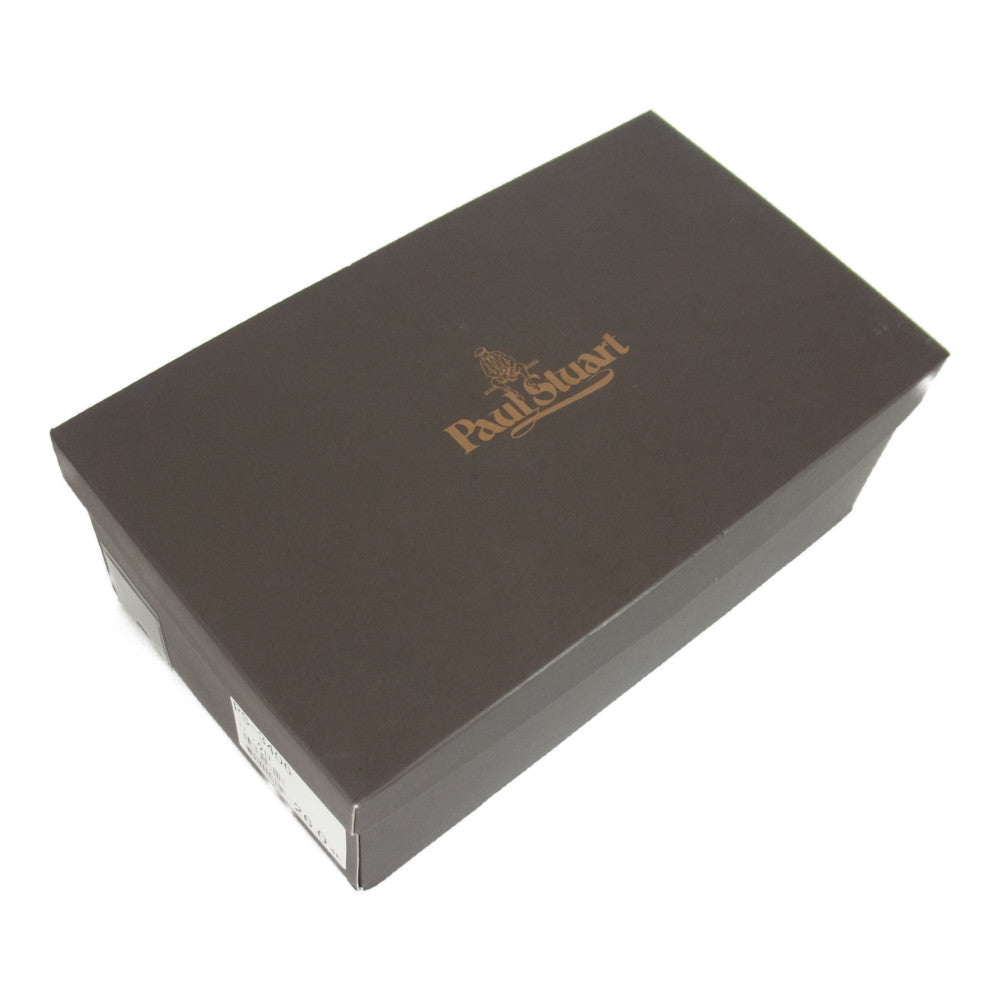 PAUL STUART ポールスチュアート PS 3406 内羽根 ストレートチップ ビブラムソール ドレスシューズ ビジネスシューズ ブラック系 26cm【中古】