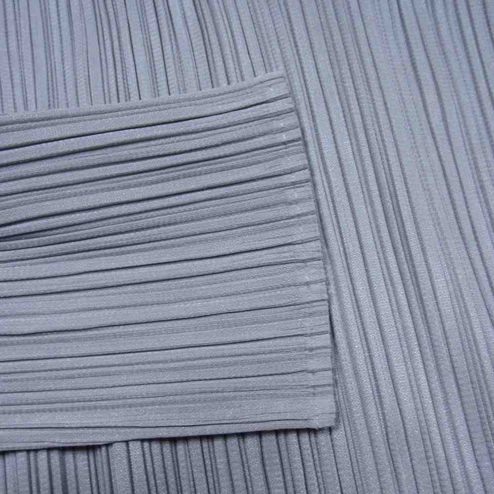 PLEATS PLEASE プリーツプリーズ イッセイミヤケ PP04-JK604 プリーツ加工 ボトルネック ロング カットソー 長袖 グレー系 4【中古】