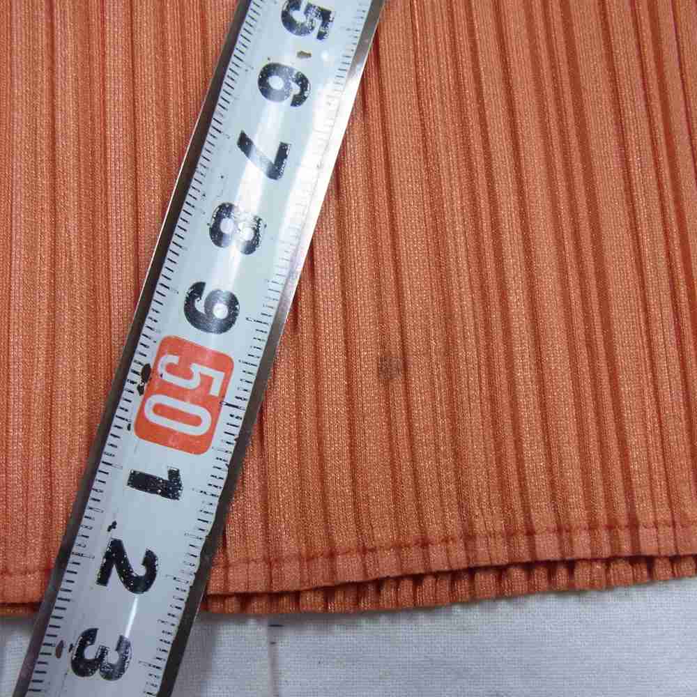 PLEATS PLEASE プリーツプリーズ イッセイミヤケ PP61-JF243 プリーツ加工 ストレート パンツ オレンジピンク系 3【美品】【中古】