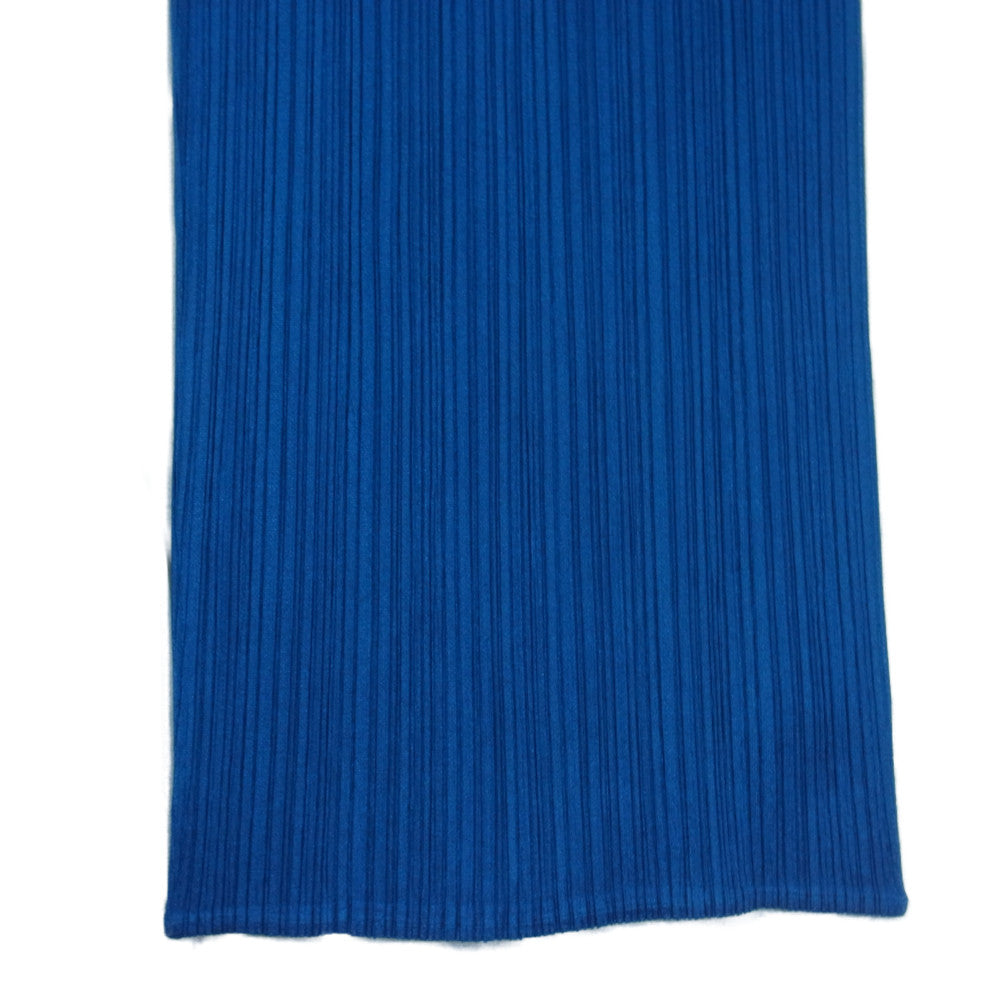 PLEATS PLEASE プリーツプリーズ イッセイミヤケ PP73-JF143 プリーツ加工 ストレートパンツ ブルー系 3【中古】
