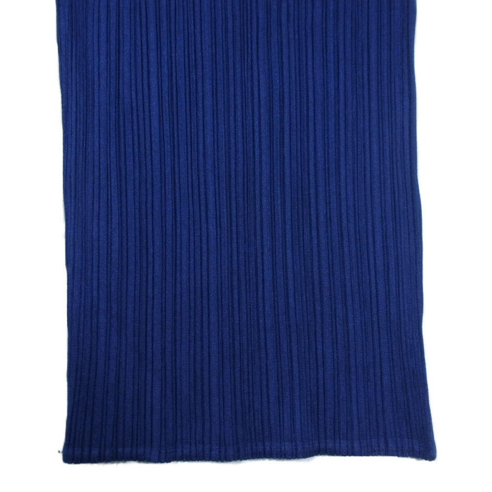 PLEATS PLEASE プリーツプリーズ イッセイミヤケ PP83-JF143 プリーツ加工 ストレートパンツ ネイビー系 3【中古】