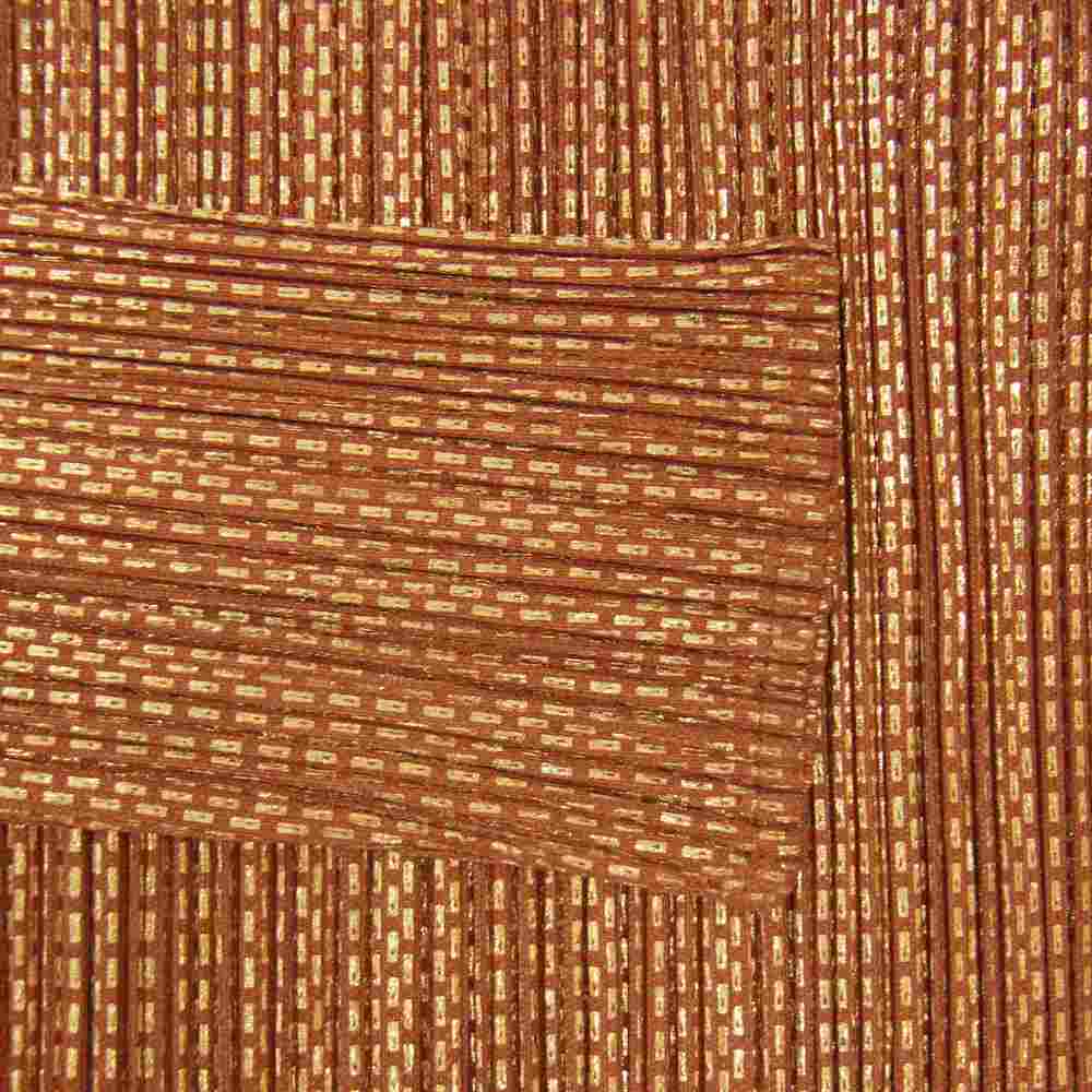 PLEATS PLEASE プリーツプリーズ イッセイミヤケ PP89-JK402 プリーツ加工 箔プリント サイドスリット Vネック カットソー オレンジ系 3【美品】【中古】