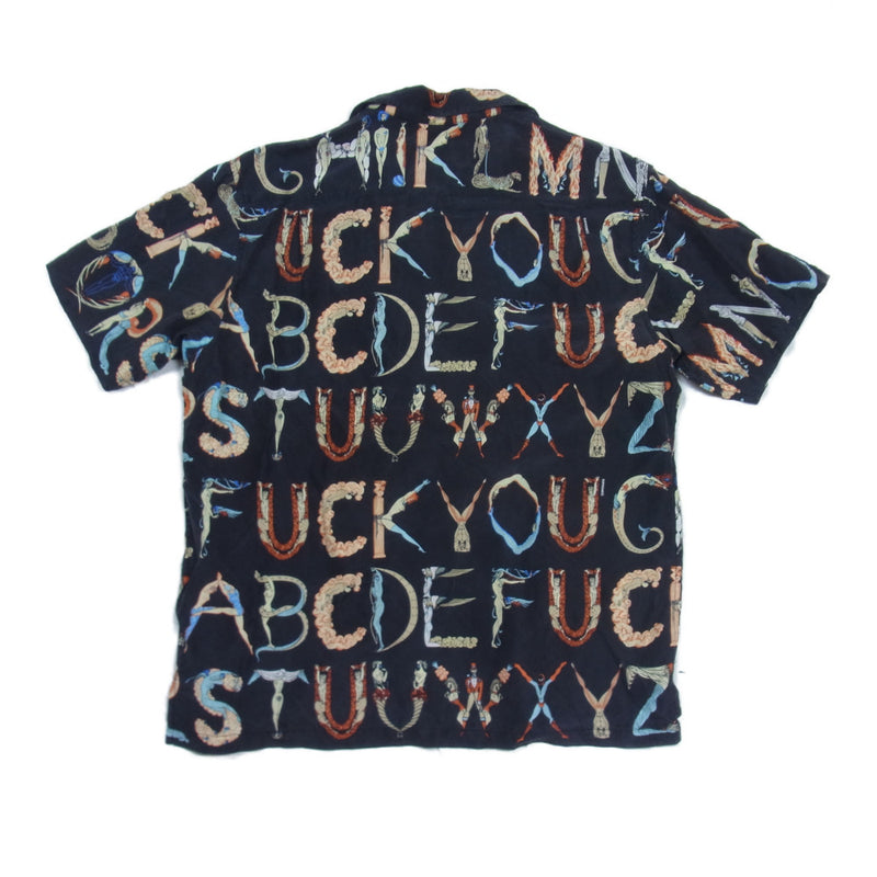 シュプリーム　18SS Silk Shirt アルファベット シルクシャツ