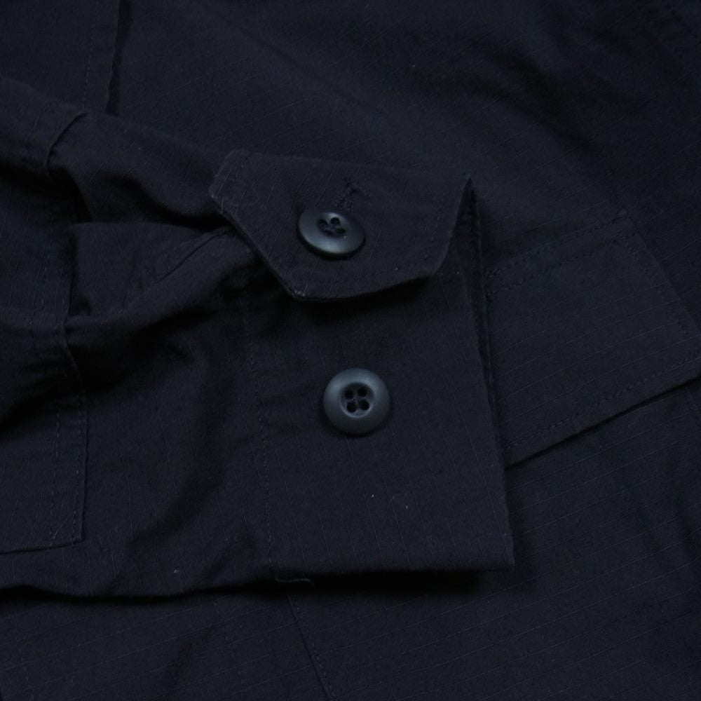 アメリカ軍 BDU JACKET ミリタリー リップストップ ジャケット ブラック系 S【中古】