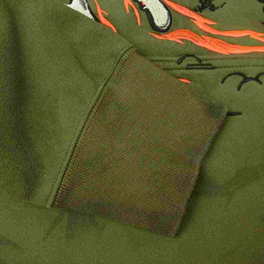 NIKE ナイキ 19AW CN3422-222 Travis Scott Air Jordan Washed Suede Hooded トラヴィススコット エアジョーダン ウォッシュド スエード フーディ パーカー カーキ系 XS【新古品】【未使用】【中古】