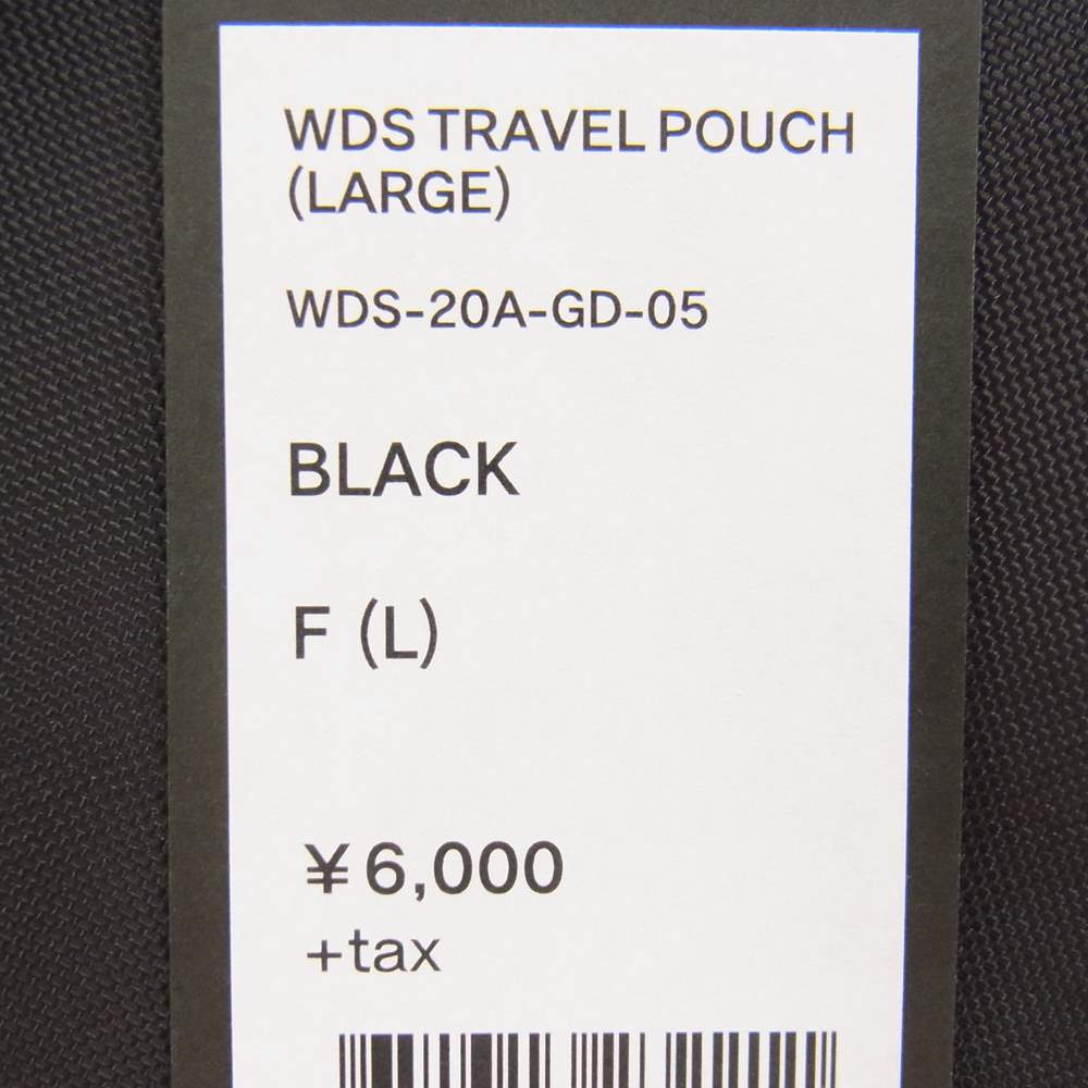 ウィンダンシー WDS-20A-GD-05 WDS TRAVEL POUCH LARGE トラベル ポーチ ラージ ブラック系【新古品】【未使用】【中古】