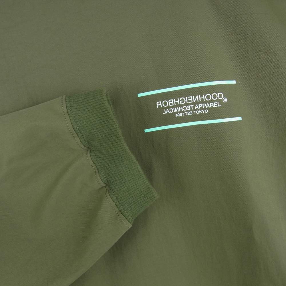 NEIGHBORHOOD ネイバーフッド 212SNH-SHM06 HOME E-SHIRT LS 長袖 Tシャツ 中国製 カーキ系 M【中古】