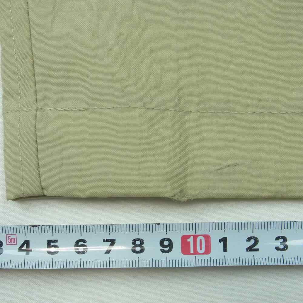 クオン 2101-PT0204 SALT SHRUNK NYLON TRACK PANTS BORO 襤褸 ボロ サイドライン 塩縮ナイロン トラック パンツ ベージュ系 M【中古】