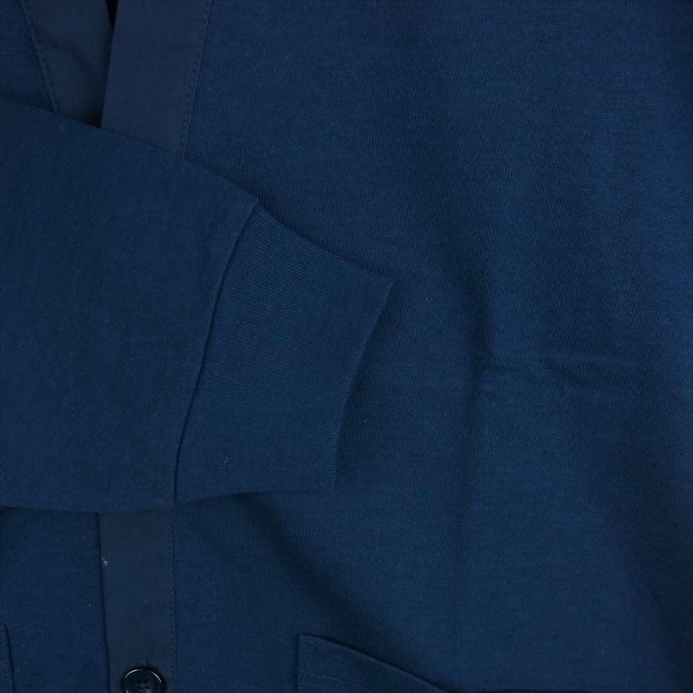 クオン 112CS021901 BORO Patched Cardigan ボロ エルボーパッチ カーディガン ネイビー系 M【新古品】【未使用】【中古】