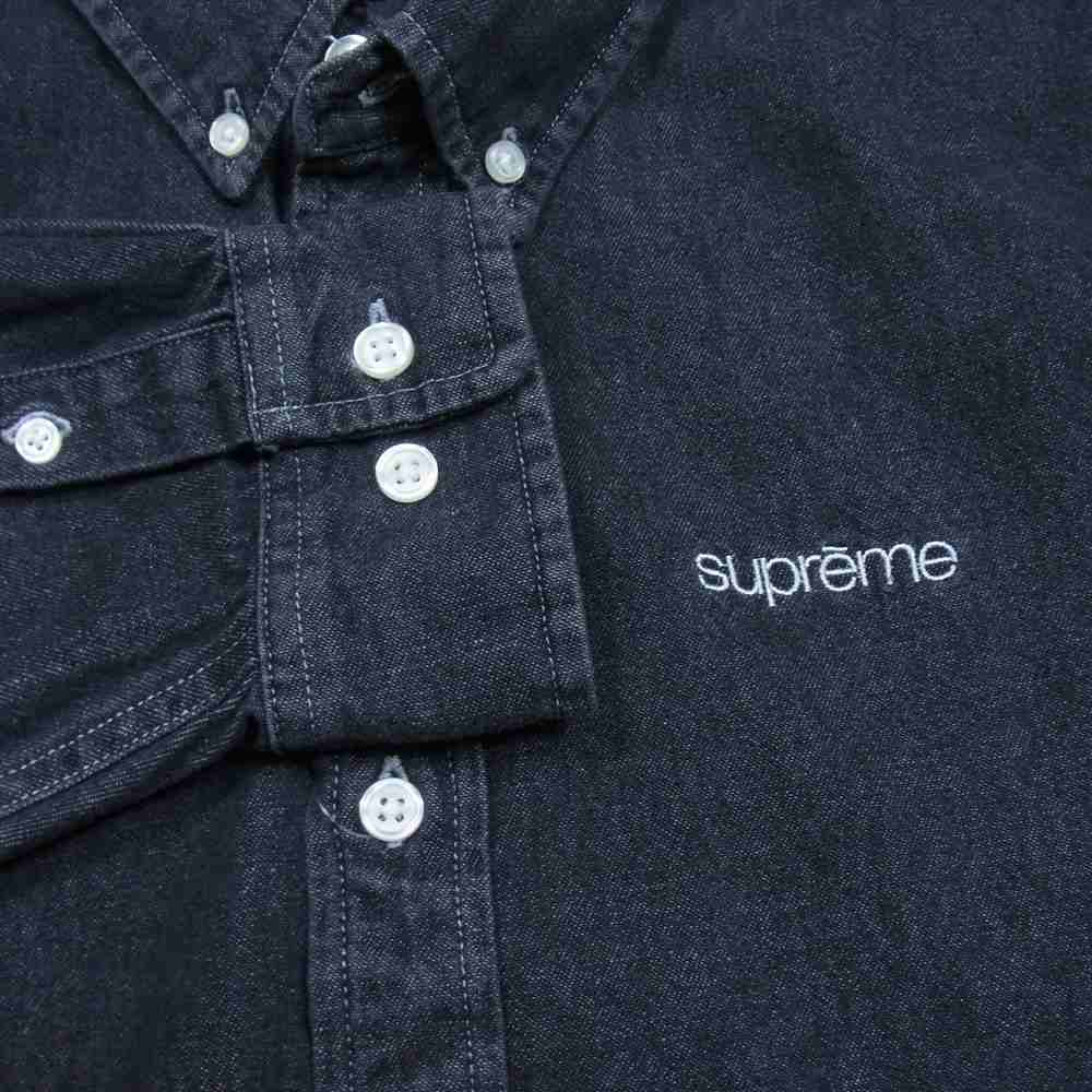 Supreme シュプリーム 20AW Classic Logo Denim Shirt Black クラシック ロゴ デニム シャツ ブラック ブラック系 M【新古品】【未使用】【中古】