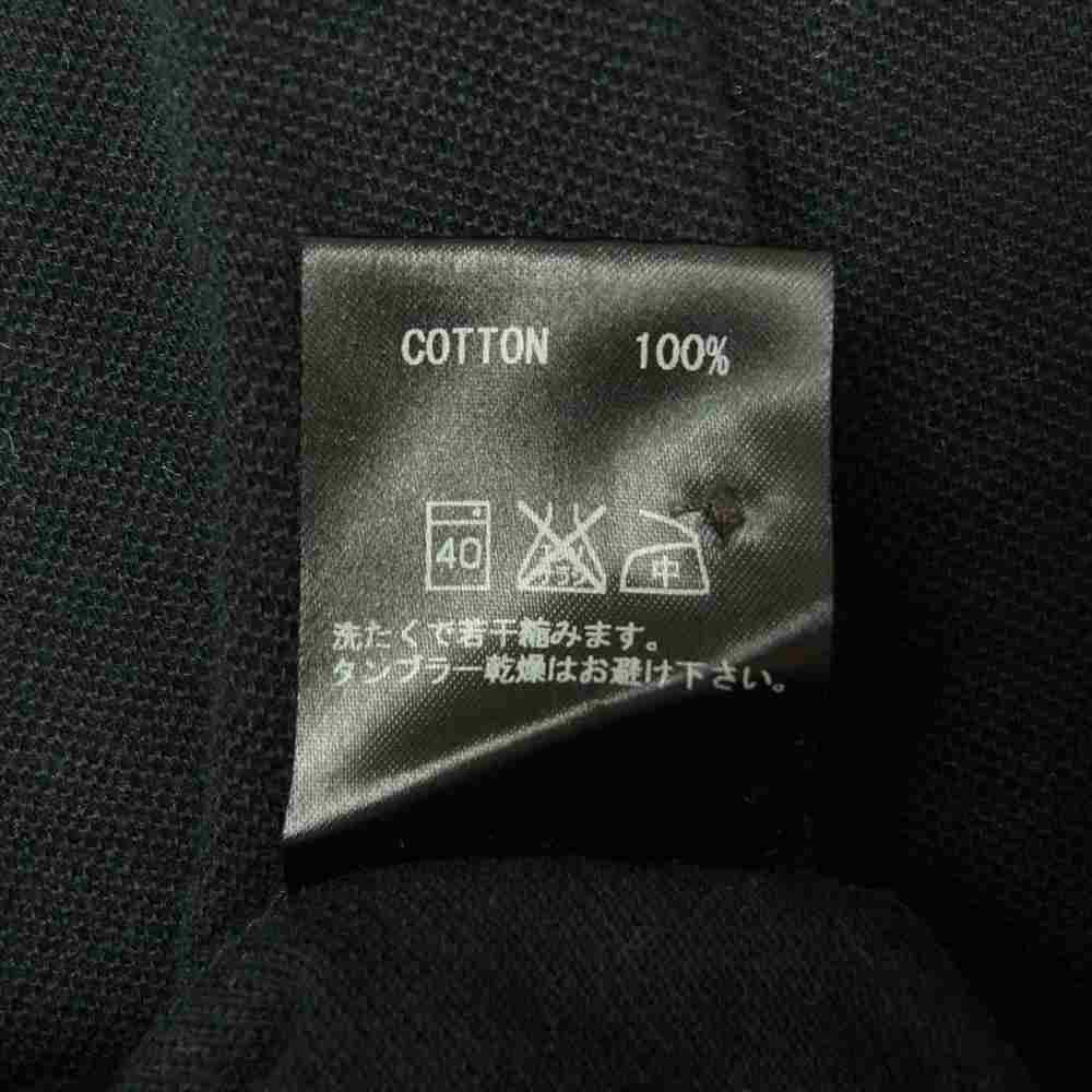 LOST CONTROL ロストコントロール L11S2-1076 S/S Tuck Stitch Polo Shirts タック ステッチ 半袖 ポロシャツ ブラック系 2【中古】
