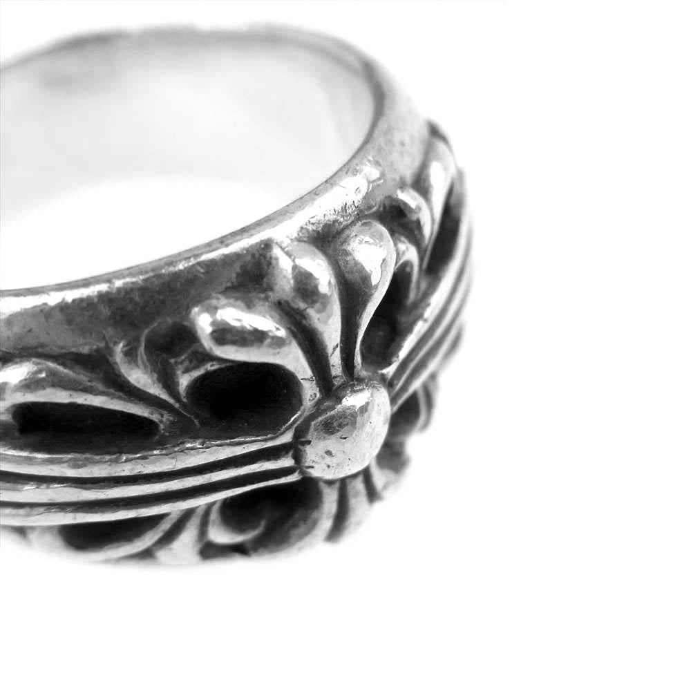 CHROME HEARTS クロムハーツ(原本無) フローラル クロス リング シルバー系【中古】