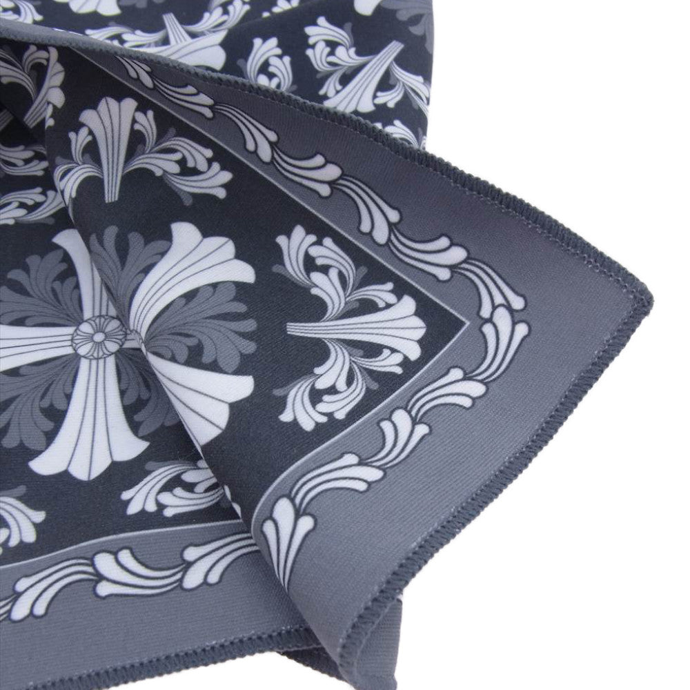 CHROME HEARTS クロムハーツ(原本無) アイウェアクロス メガネ拭き 眼鏡拭き ハンカチ ブラック系 グレー系【中古】