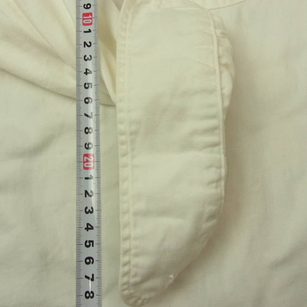 The REAL McCOY'S ザリアルマッコイズ DOUBLE DIAMOND ダブルダイヤモンド ノーカラー プルオーバー アノラック シャツ ホワイト系 16【中古】