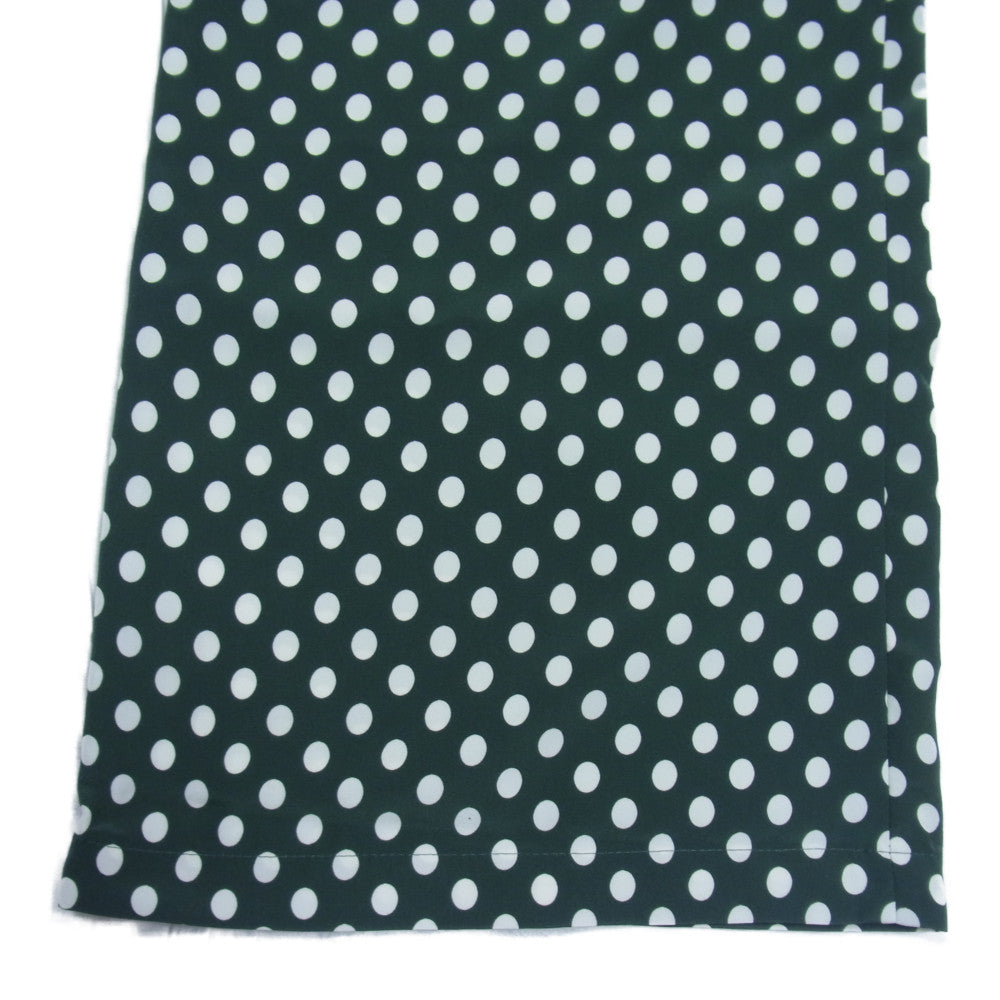 Needles ニードルス KP081D W.U. Straight Pant - Poly Faille Pt Polka Dot ウォーム アップ ストレートパンツ ポリファイユ パターン ポルカドット グリーン系 M【新古品】【未使用】【中古】