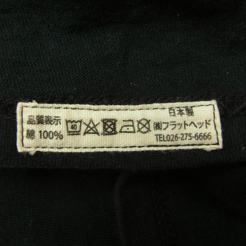 フラット ヘッド AVENUE別注 FH FLYING WHEEL S/S TEE SHITS プリント Tシャツ ブラック ブラック系 40【中古】