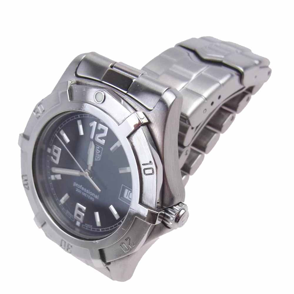 TAG HEUER タグホイヤー プロフェッショナル200 WN1110 UT4937 SS QZ 黒文字盤 クォーツ シルバー系【中古】