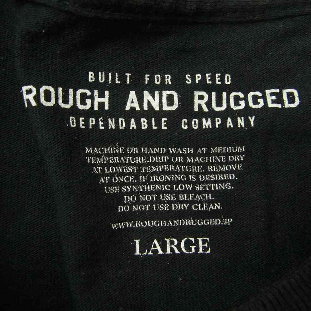 NEIGHBORHOOD ネイバーフッド × ROUGH AND RUGGED ラフアンドラゲッド NBHD×RARDC CT01 JOINT WORK HENRY HAUZ オープン記念 ロゴプリント 半袖 Tシャツ ブラック系 L【中古】