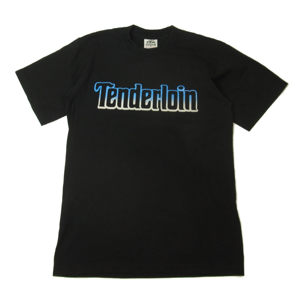 TENDERLOIN テンダーロイン TEE EL ロゴ プリント 半袖 Tシャツ ブラック系 M【中古】