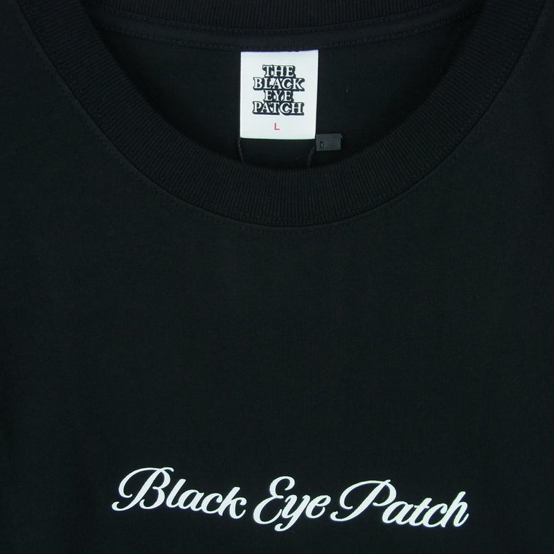 ブラックアイパッチ BlackEyePatch 21AW BEPFW21TE14 Royal Script Tee ロイヤルスクリプト 半袖 Tシャツ ブラック系 L【新古品】【未使用】