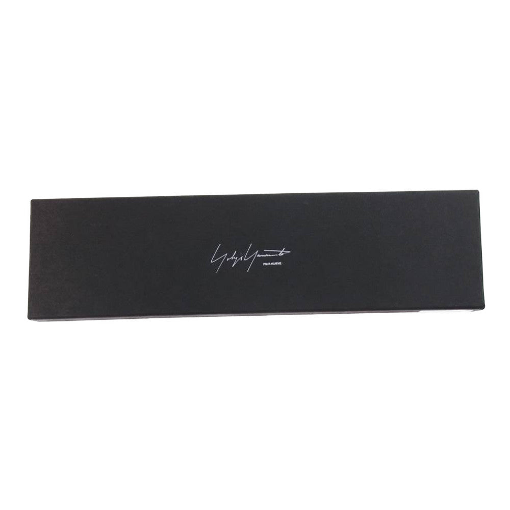 Yohji Yamamoto ヨウジヤマモト POUR HOMME HM-A10-771 シルバー925バックル レザー スタッズ ブレスレット ブラック系【中古】