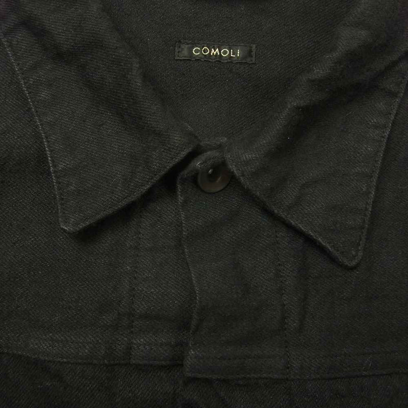 COMOLI 20aw デニムジャケット ブラック 2